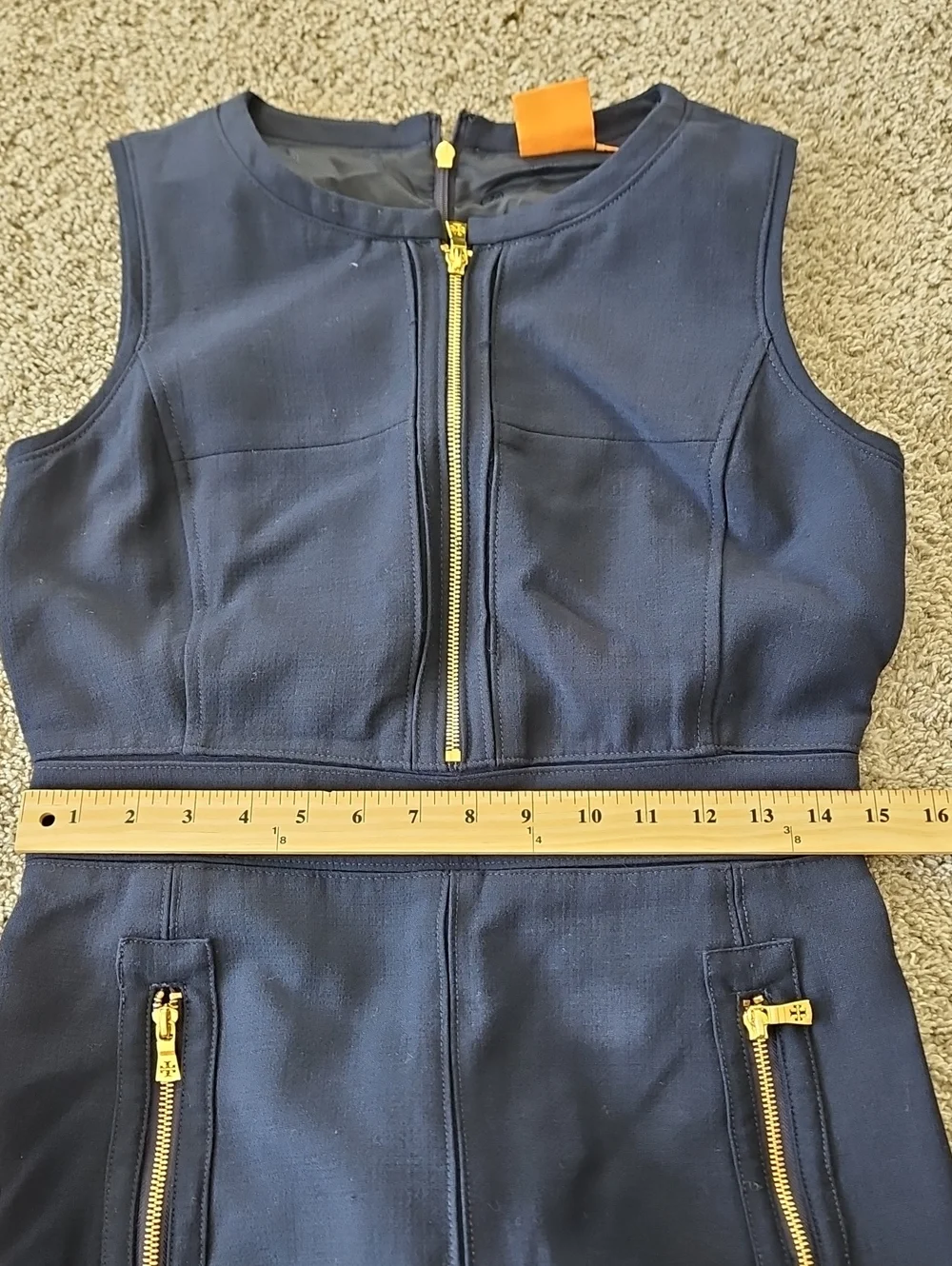 Tory Burch Mini Dress Navy Preppy 4